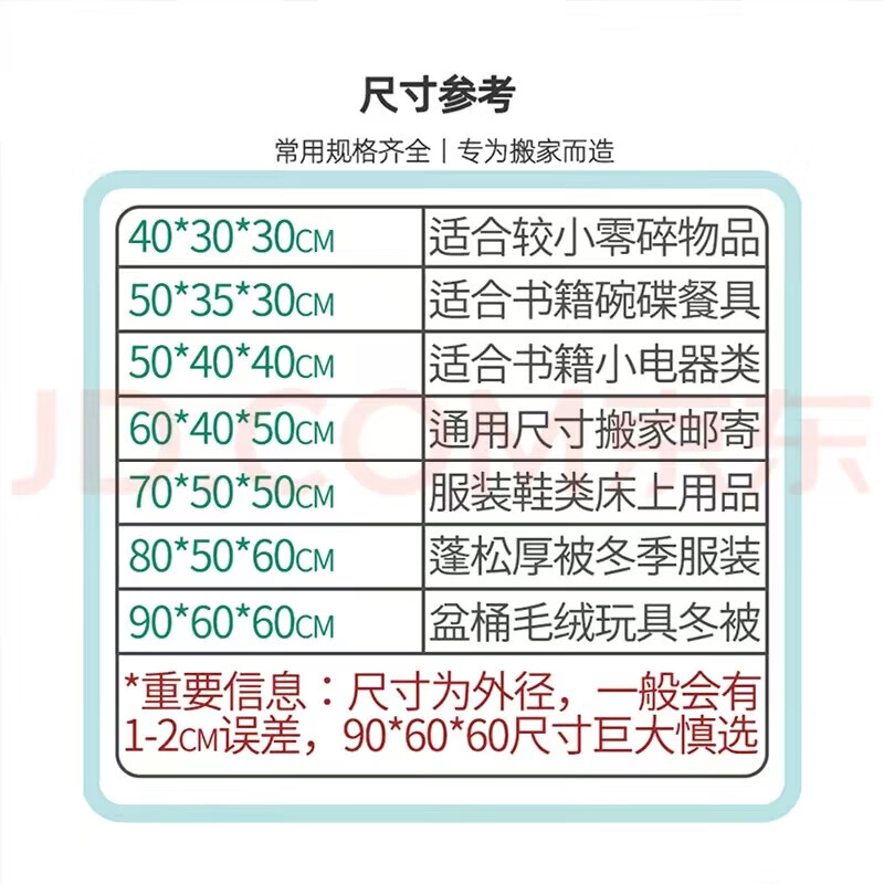 Spring Festival cash rebate storage thickened and hardened moving carton storage and organization home life carton 1 pack without buckle handle enhanced version 60*40*50