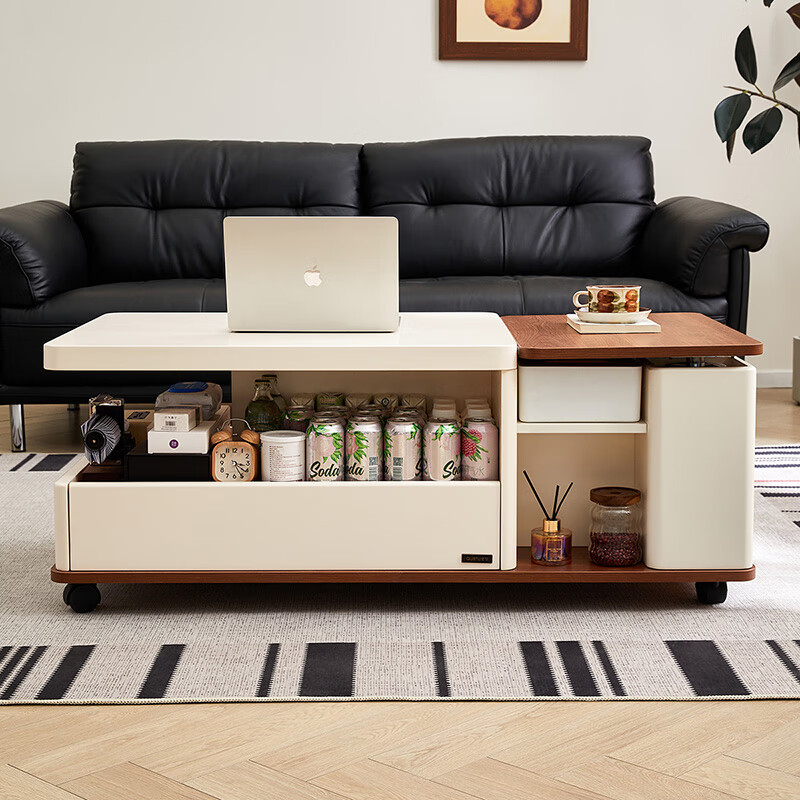 Quanyou Home Multifunctional Coffee Table Living Room Lift Side Table Movable Side Cabinet Small Tea Table Modern Simple New Style