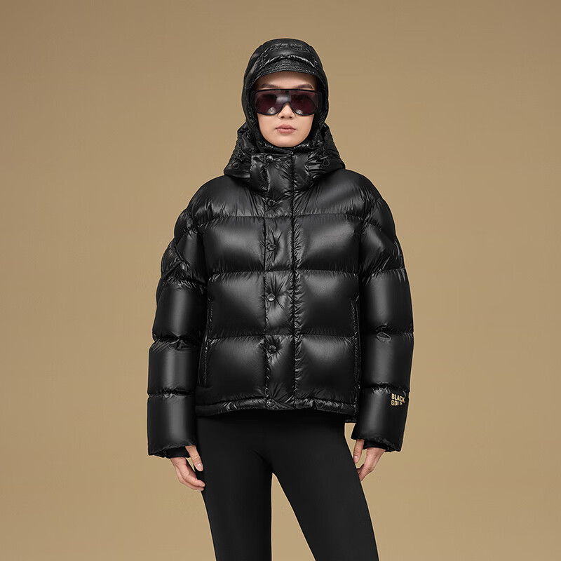 Govan Black Gold Goose Down Jacket Pioneer 5.0 Four Plates 2025 New Small Commuting Women's Down Jacket Black S