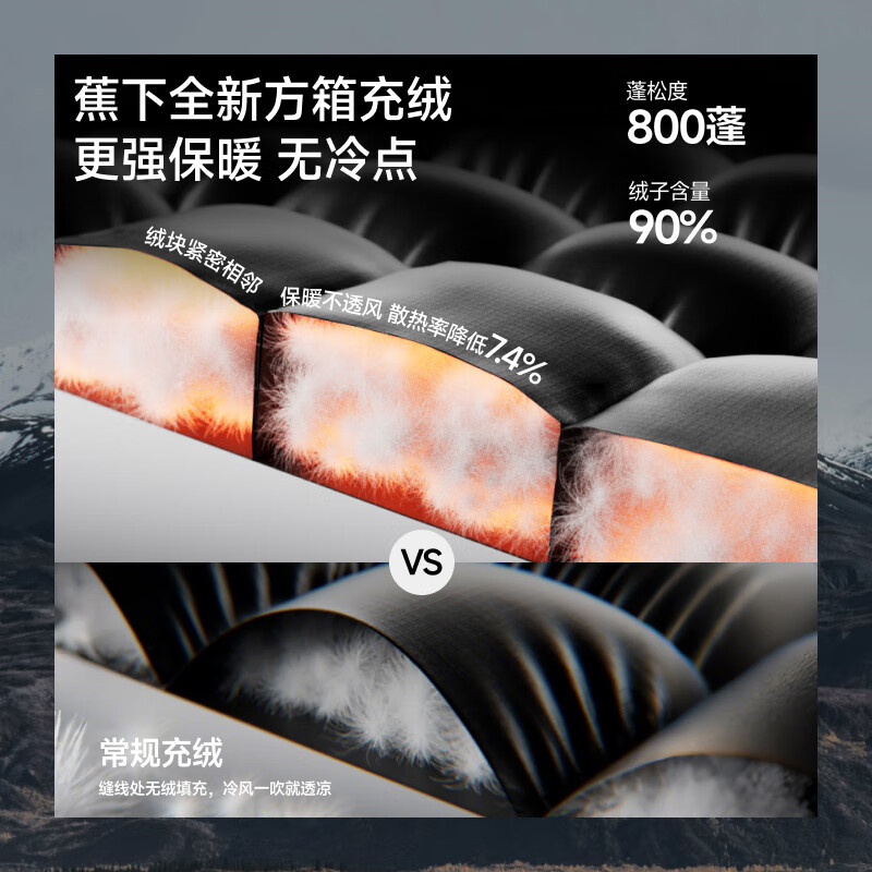 Beneunder down jacket men's 2025 latest hard shell assault jacket parka clothes workwear HD112 Mandu Black L