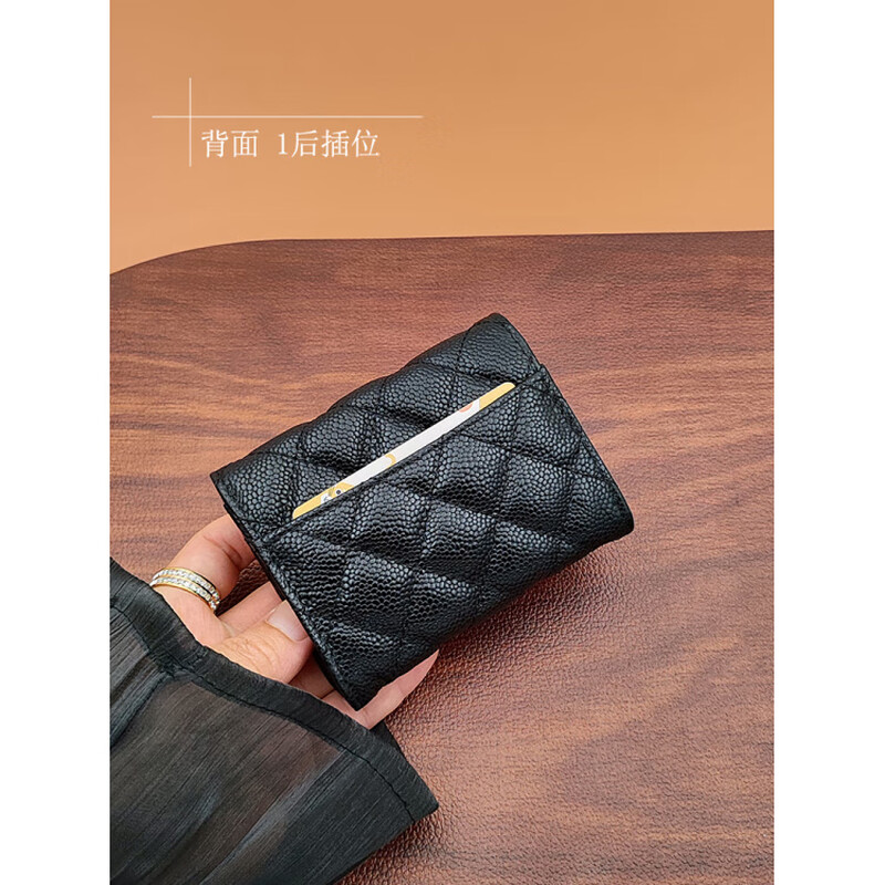 CHLING KAYAN Small ck women's bag coin purse card holder women's 2025 new genuine leather coin zipper high version black label zipper coin card holder cowhide cover short style