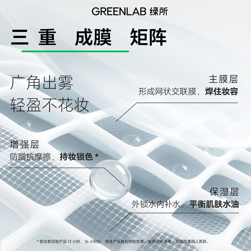 Green Institute Men's Cream Natural Concealer Liquid Foundation for Women 30g Jinmai 02 Lightweight Makeup Setting Spray 100ml Waterproof and Sweatproof