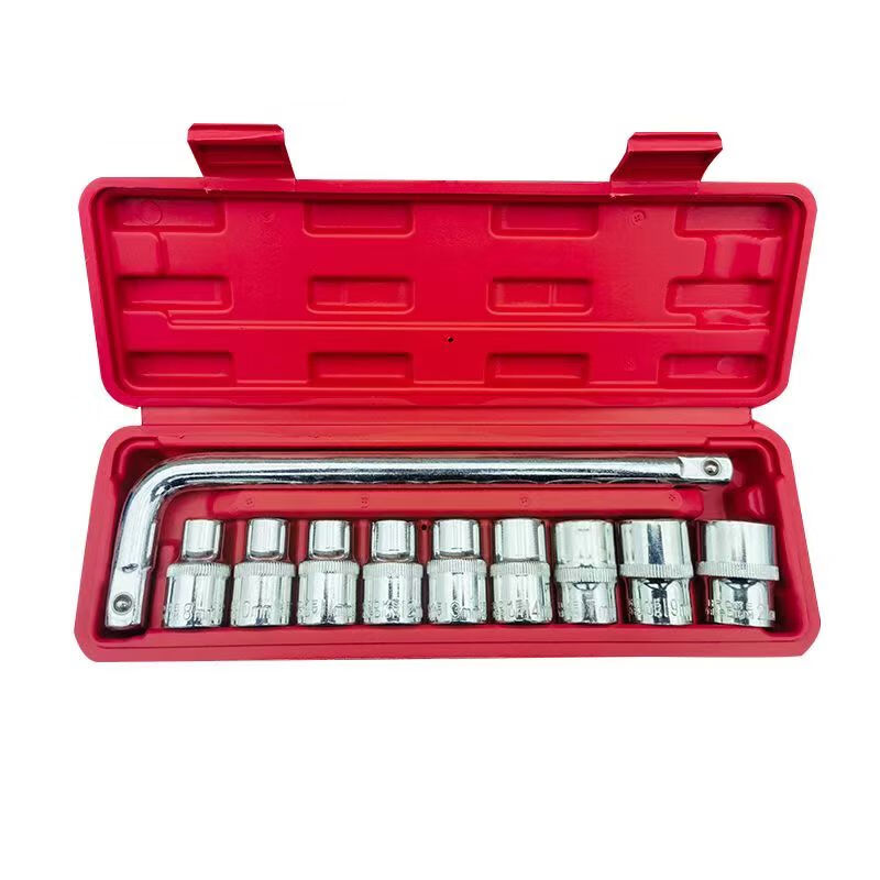 Meipai Dafei socket wrench tire wrench car repair tool box 10-piece set self-driving travel rescue tool