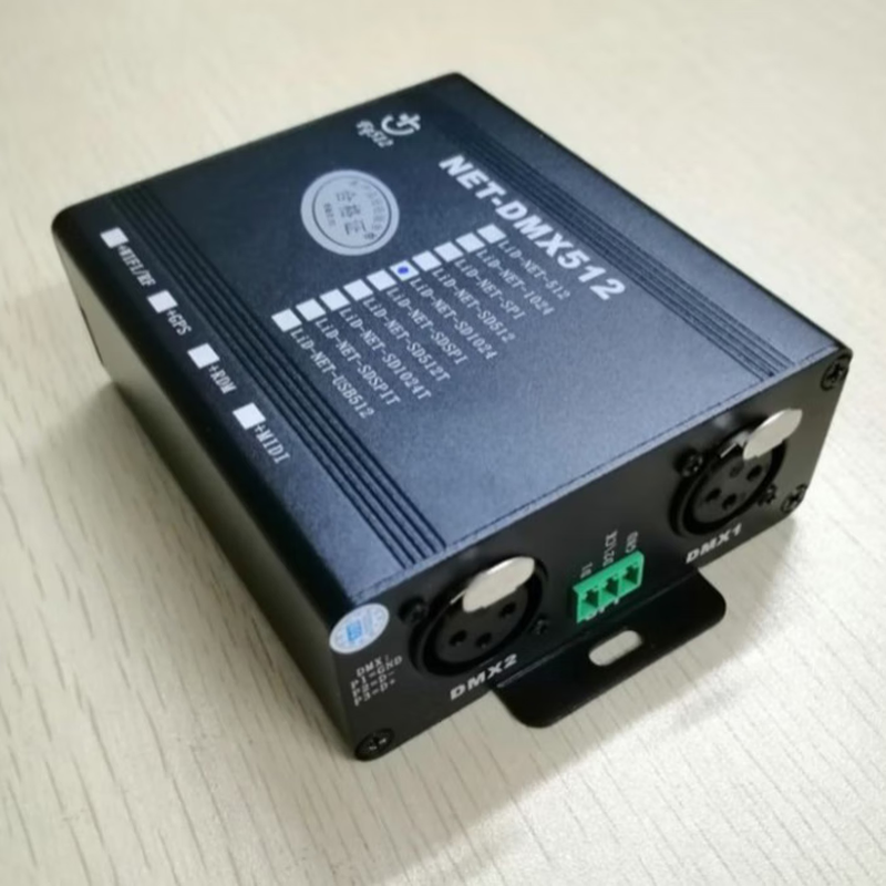 ArtNet SD card offline recorder 512 channels 1024TCP_UDP_IP interconnection RS232-485 broadcast control LID-NET-SDD4096 rack-mounted 232+485