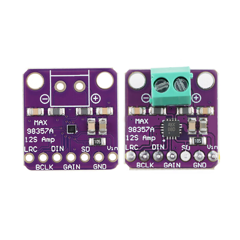 MAX98357AETE I2S audio amplifier module Class D audio power amplifier TQFN-16/BGA-9 MAX98357 module_no soldering no specifications