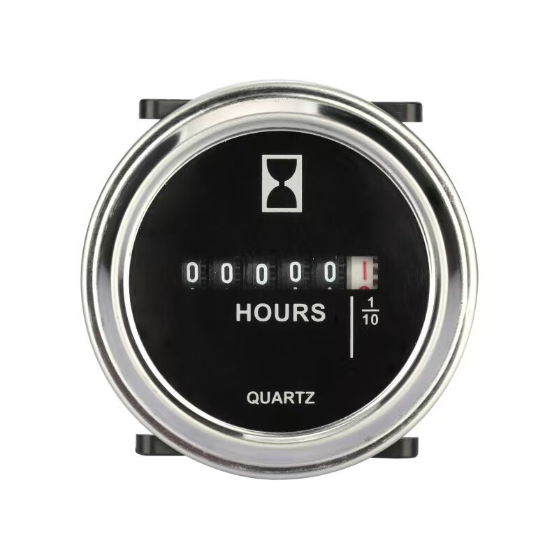 VKSELESH-1 industrial timer fully sealed timer auto parts hour meter engineering vehicle loader hour meter accumulator energy saving stainless steel AC/DC10-80V
