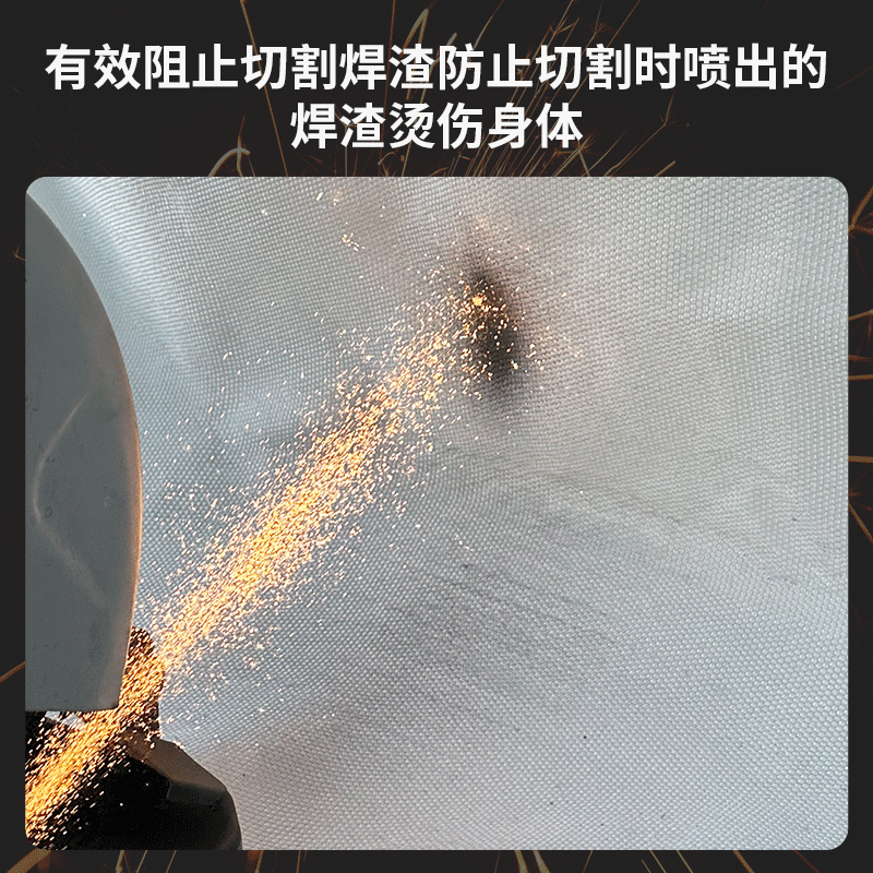 Fire extinguishing blanket welding blanket welding blanket fire retardant cloth heat insulation glass ceramic fiber cloth fire retardant flame retardant high temperature heat insulation 2mm extra thick industrial welding fire protection 1 1m