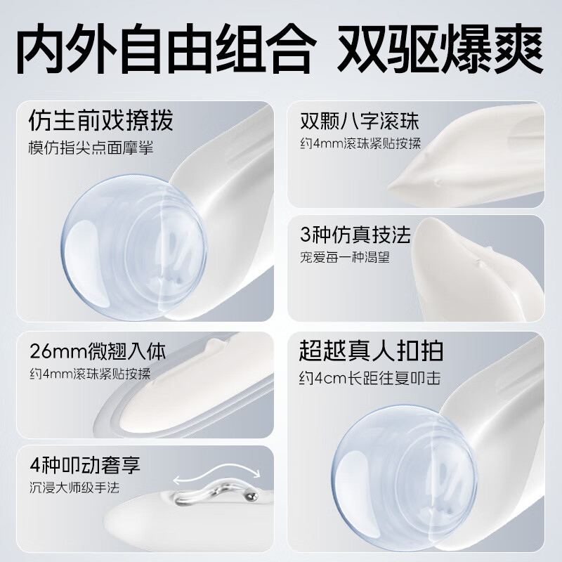 Jasper Vibrator Sexy Adult Products Female Toys Couples Sexual Flirting Split Masturbation Advanced AV Strong Vibration Cannon