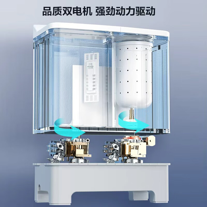 Konka semi-automatic double barrel double cylinder pulsator washing machine 8kg + 5.5kg large capacity dehydration dryer trade-in home appliances home appliances subsidy XPB80-752S