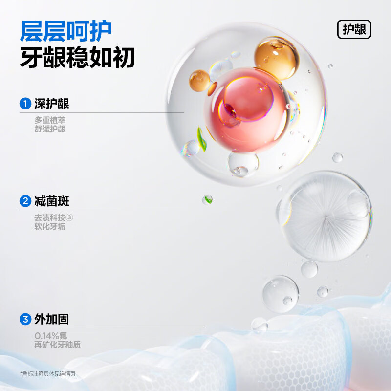 Half-time care toothpaste, saffron gum protection, reducing plaque, whitening, removing yellowing, removing stains, refreshing breath 100g