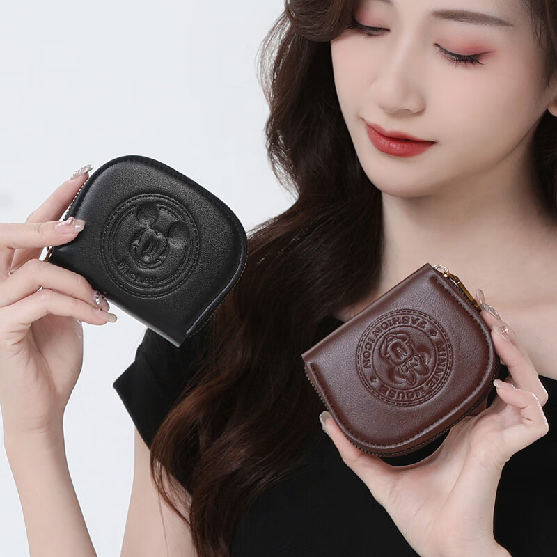 Disney Minnie Card Bag Women's Bag Card Bag Women's Small Coin Purse ID Bag Multi-Card Slot Small Bag Birthday Gift for Girls