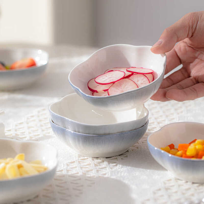 Lowe Fu Ceramic Flavor Plate Home Hot Pot Dip Plate Snack Small Plate Small Dish Pickle Dish Soy Sauce Vinegar Dish Yaohe Flavor Plate 2 Pack No Specifications