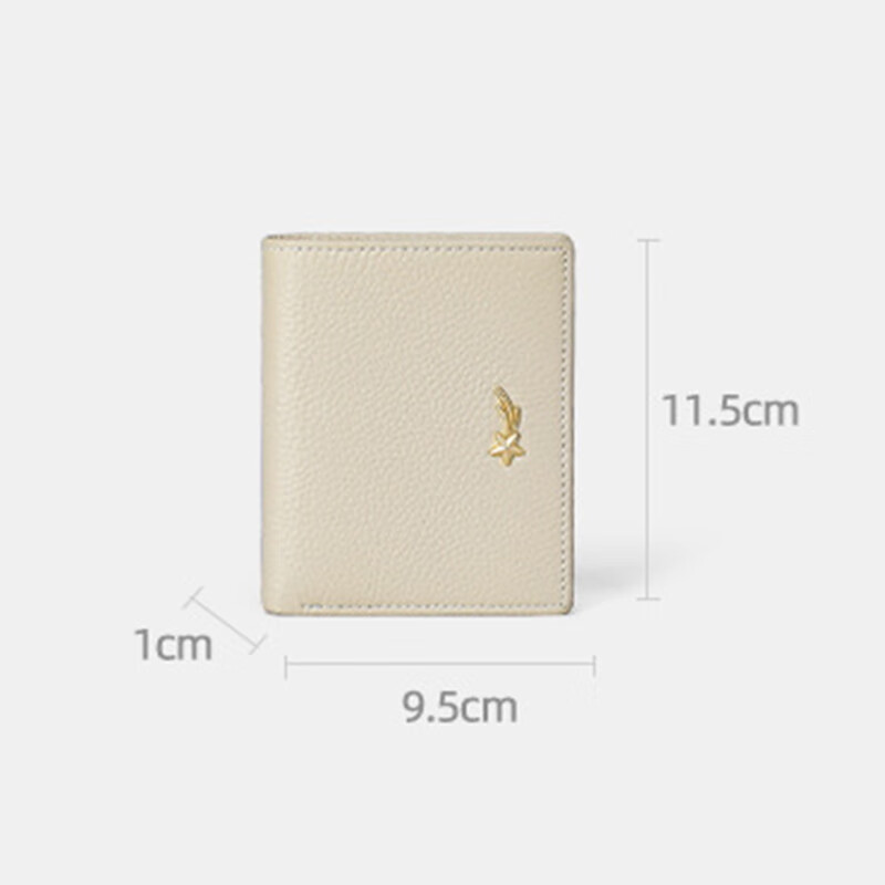 Chiecu Kscbn light luxury bag women's wallet women's short cowhide card bag wallet coin purse New Year's Valentine's Day birthday gift beige color for wife, girlfriend, mother, exquisite gift box