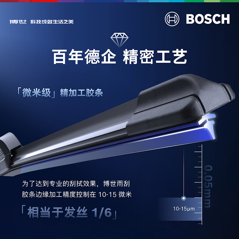 Bosch (BOSCH) Windshield Wiper Blade U26/20 Toyota 8th Generation Camry/Domineering Prado Highlander Asia Dragon