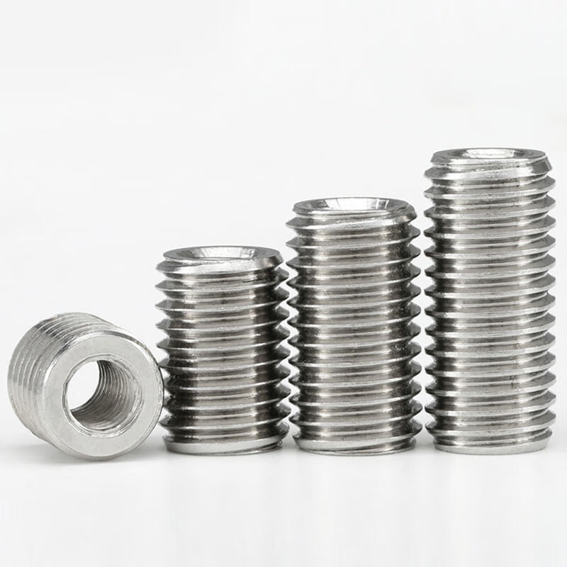 Stainless steel screw nut set with internal and external threads M2-M12 304 connector conversion nut thread protective sleeve inner diameter * outer diameter M2 * M4 8 pieces height 10 mm