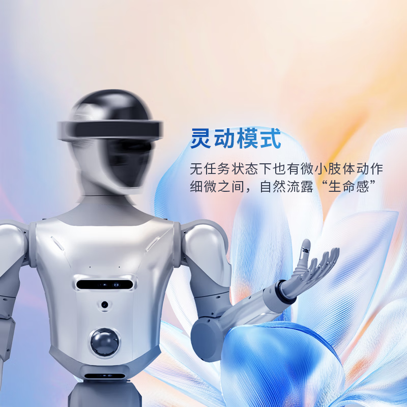 CASBOT Lingbao 02 Humanoid Embodied Intelligent Full-size Bipedal Robot Accompanying Performance Scientific Research Security Scenic Area Guide Robot Nanny Emotional Butler AI Conversation Robot Standard Version Rocking-Including VR Equipment