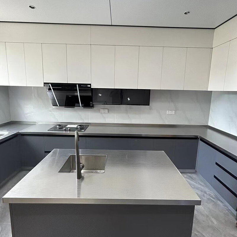 Yong Huan Ningbo 304 stainless steel cabinet household integral stainless steel stove customized refurbished cabinet countertop disassembly stainless steel floor countertop cabinet body cabinet door accessories/meter