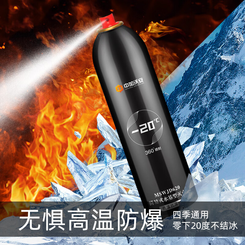 Zhongjia Woan vehicle-mounted water-based fire extinguisher private car three-piece set vehicle fire certification small car special set portable vehicle-mounted luxury emergency escape combination_Female driver