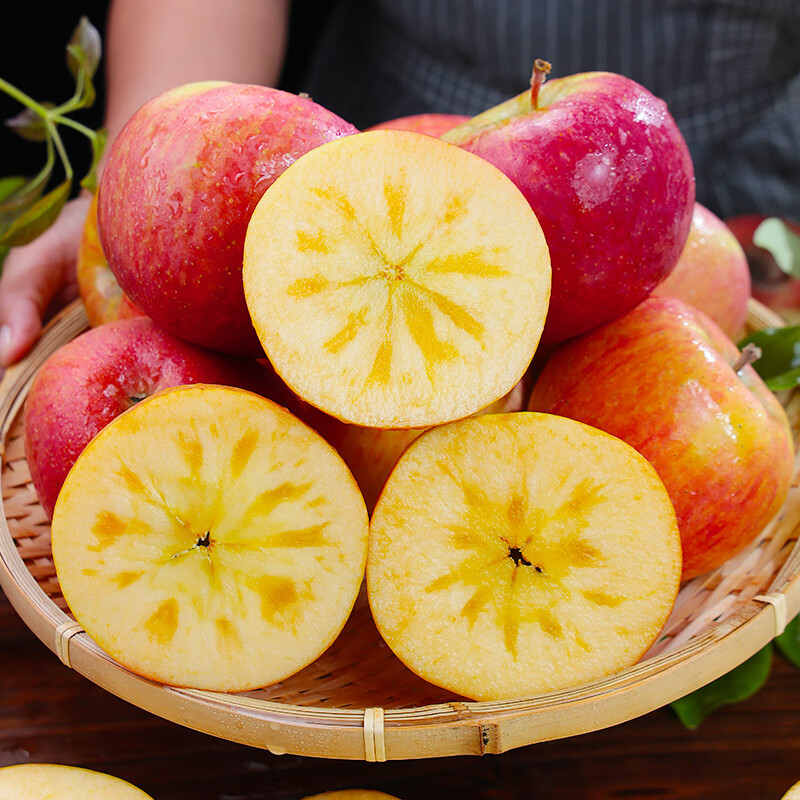 Jingmi Xinjiang Aksu Rock Candy Heart Apple selects 8 pounds of king fruit, fruit diameter 85mm+, direct shipping from the source of the fruit, free shipping