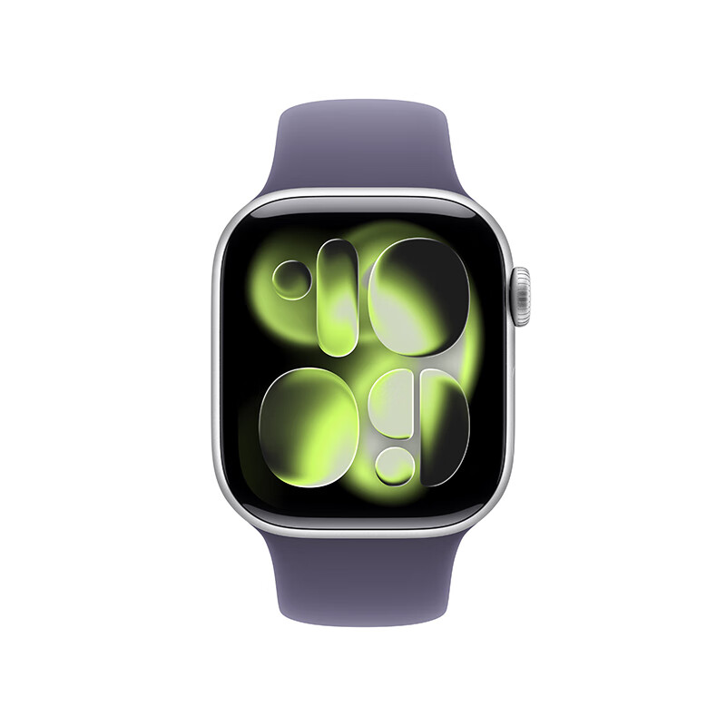 Apple/Apple Watch S11 smart watch GPS model 42mm silver aluminum metal case matte purple sports strap S/M MEUT4CH/B