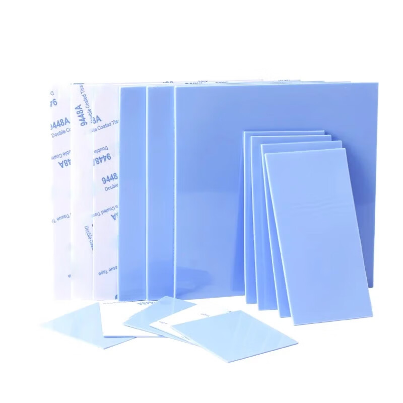 Thermal pad silicone sheet with adhesive silicone grease CPU graphics card storage cooling notebook graphics card north and south bridge cooling patch thermal silicone sheet 100*100 thick 1.5mm