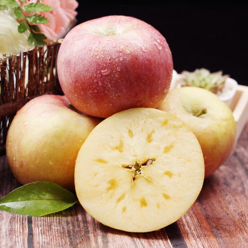 Jingmi Shaanxi Red Fuji Ugly Apple, net weight 4.5kg, single fruit 220g+, fresh fruit, straight from the source