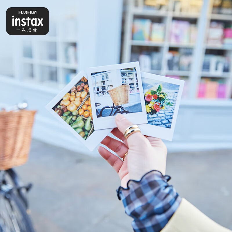 Fuji (FUJIFILM) instax Polaroid three-inch photo paper/color edge suitable for mini9/11/12/evo/wide five-inch photo paper New Year's gift Annual meeting prize Valentine's Day gift box SQ photo paper 10 pieces