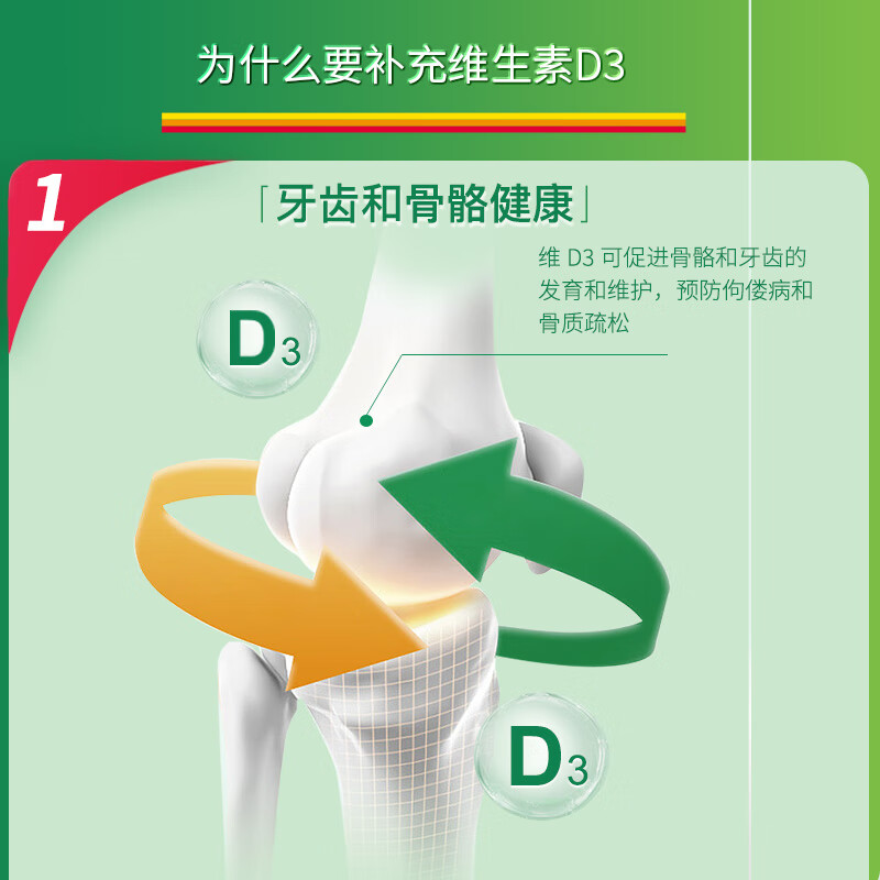 Jamieson Vitamin D3 1000IU*100 tablets/bottle promotes calcium absorption and sunlight bottle d3 daily supplement for adults at work