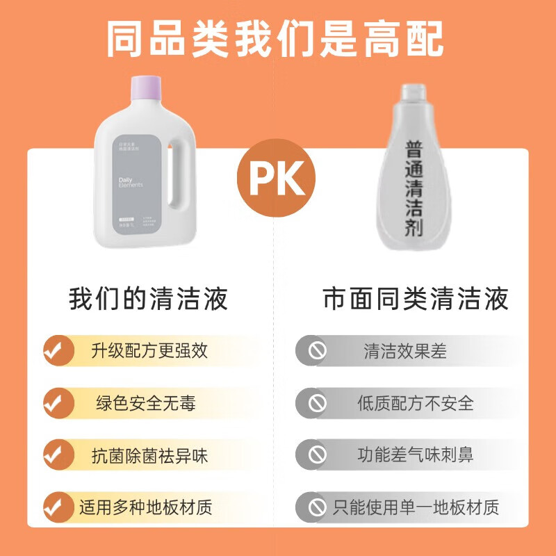 Suitable for the full range of Xiaomi Mijia sweeping robots, floor scrubbers, floor cleaning fluids, cleaning fluids, general-purpose fragrances, leaving fragrance, descaling and not damaging the floor, sterilization and mite removal, suitable for the full range of Xiaomi Mijia 2L