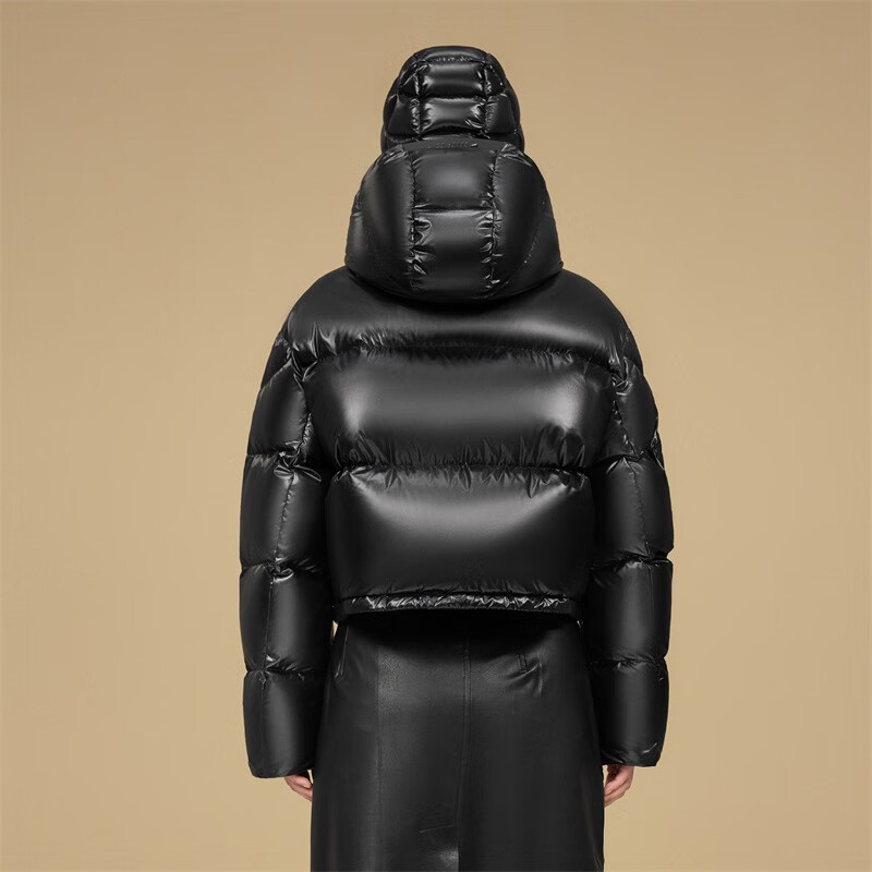 Govan Black Gold Goose Down Jacket Pioneer 5.0 Three Patterns 25 Years New Women's Short Puff Down Jacket Black M