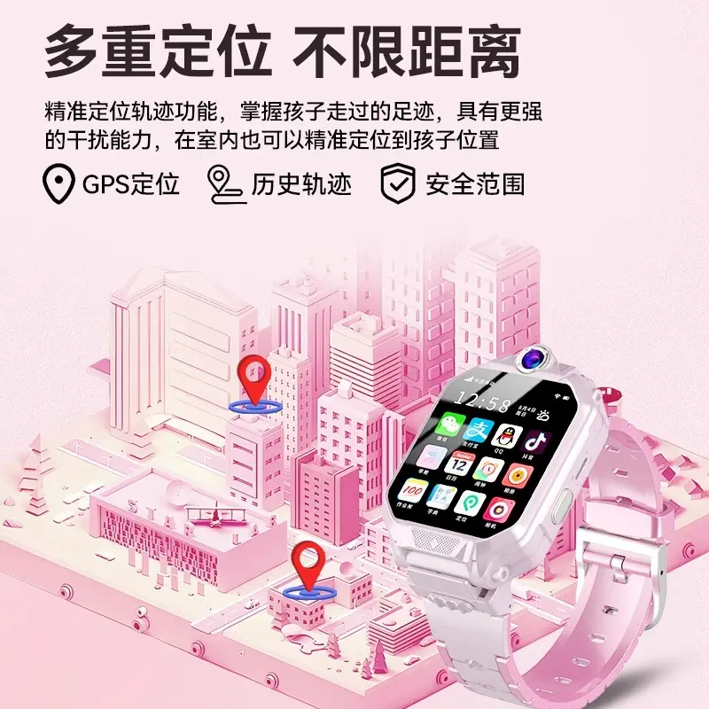 Little Genius Smart Children Z10 Flagship Children's Phone Watch 3-15 Years Old Waterproof Positioning Teenagers Middle School High School Students Dedicated to Primary School Students Detachable Rotating Dual Camera Multi-Function Smart Phone Watch 360 Rotating Blue Micro Shake Q+ Learning App Download + WiFi