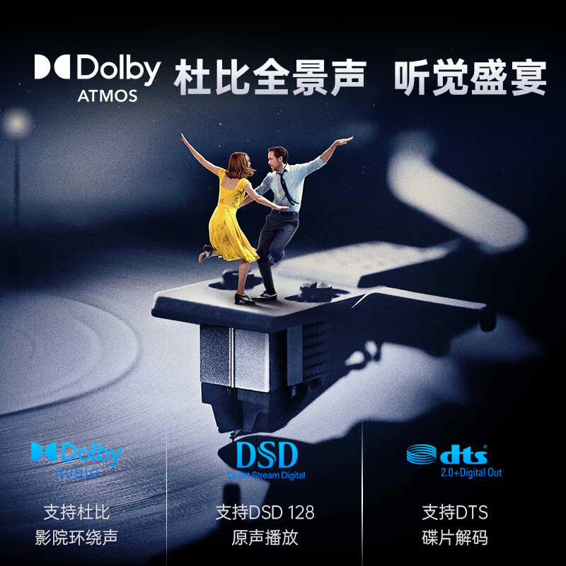 GIEC BDP-G5300PLUS true 4K UHD Blu-ray player DVD player Dolby Vision Atmos evd HD hard disk player NAS sharing