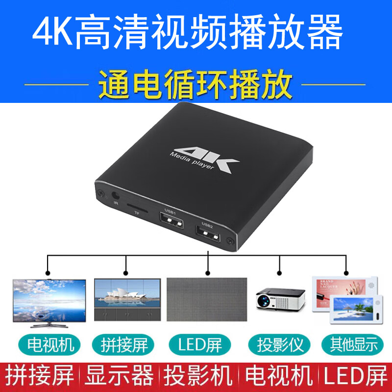 Merido M29 horizontal and vertical screen high-definition Blu-ray hard disk U disk video player automatic loop advertising machine PPT play box M29 standard