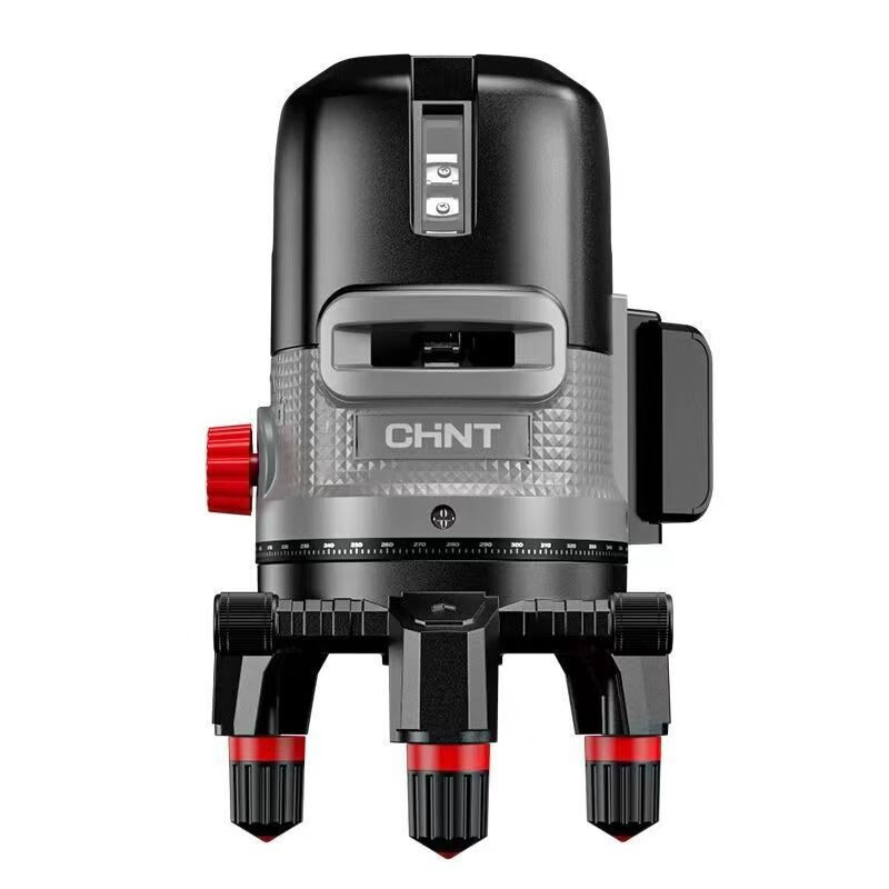 CHINT 235-ray infrared green light laser level high-precision strong light thin line outdoor automatic leveling and laying instrument CHINT green light 5-line level--Big Mac large lithium battery*2