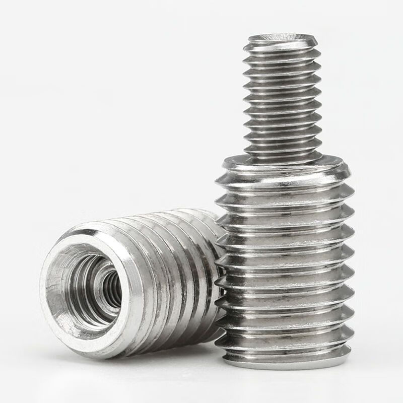 Stainless steel screw nut set with internal and external threads M2-M12 304 connector conversion nut thread protective sleeve inner diameter * outer diameter M2 * M4 8 pieces height 10 mm