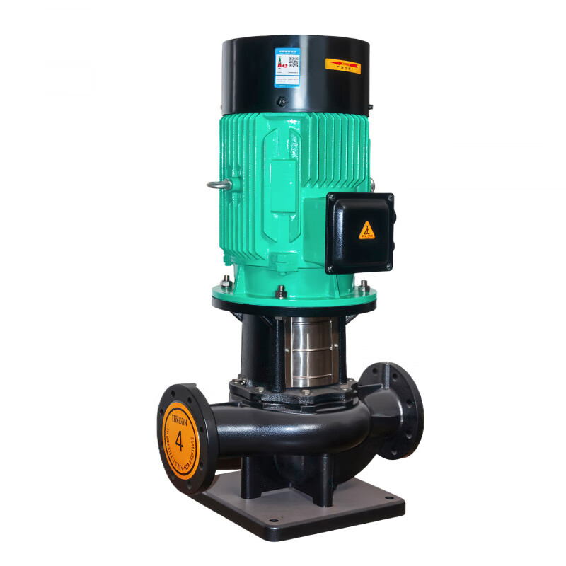 Single-stage vertical pipeline circulation centrifugal pump hot and cold water pressurization air conditioning cooling HVAC water large flow booster TD 380V