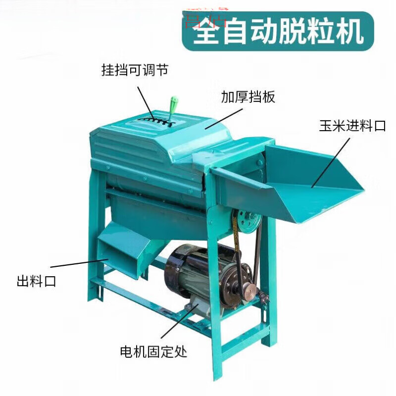 Shantou Lincun German quality LlM new thickened fully automatic corn threshing machine fully automatic corn threshing machine automatic loading fully automatic corn threshing machine + motor