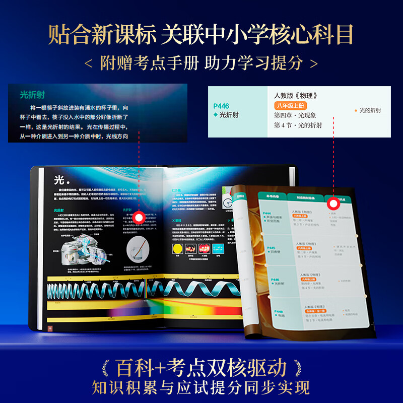 Shiguang CCTV Reading Recommendations Chinese Children's Encyclopedia Collector's Edition Hardcover Full Color Knowledge Popular Science Readings Free Test Points Manual + Stickers Primary and Secondary School Growth Popular Science Readings Picture Books Extracurricular Reading New Year's Gift
