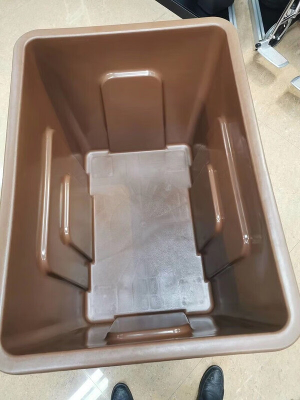 GNFC40S plastic linen truck recycling truck wet and dry classification tapered guest room entrance truck cleaning work service truck gray large size 1100*690*857