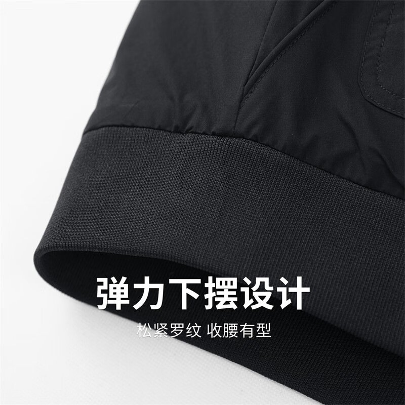 Dances with Wolves Quilted Aviator Baseball Collar Jacket Men's 2025 Autumn and Winter New Workwear Warm Casual Jacket 1076 Black 001 M (170)
