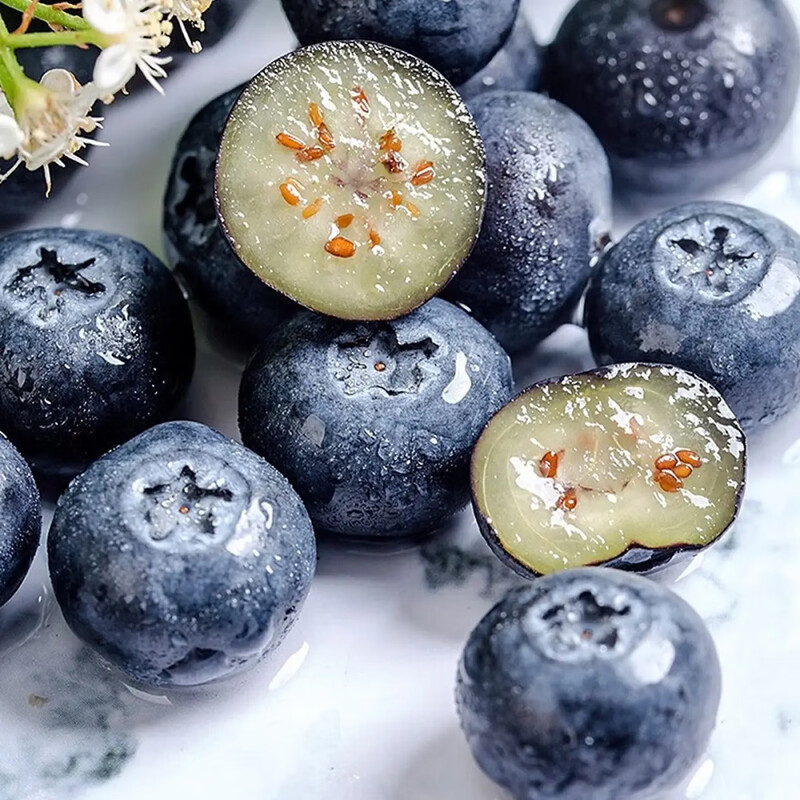 Jingxiansheng Yunnan blueberries 18mm+4 boxes+Dandong strawberries 2kg+Chilean cherries 2J grade 5kg fruit gift box