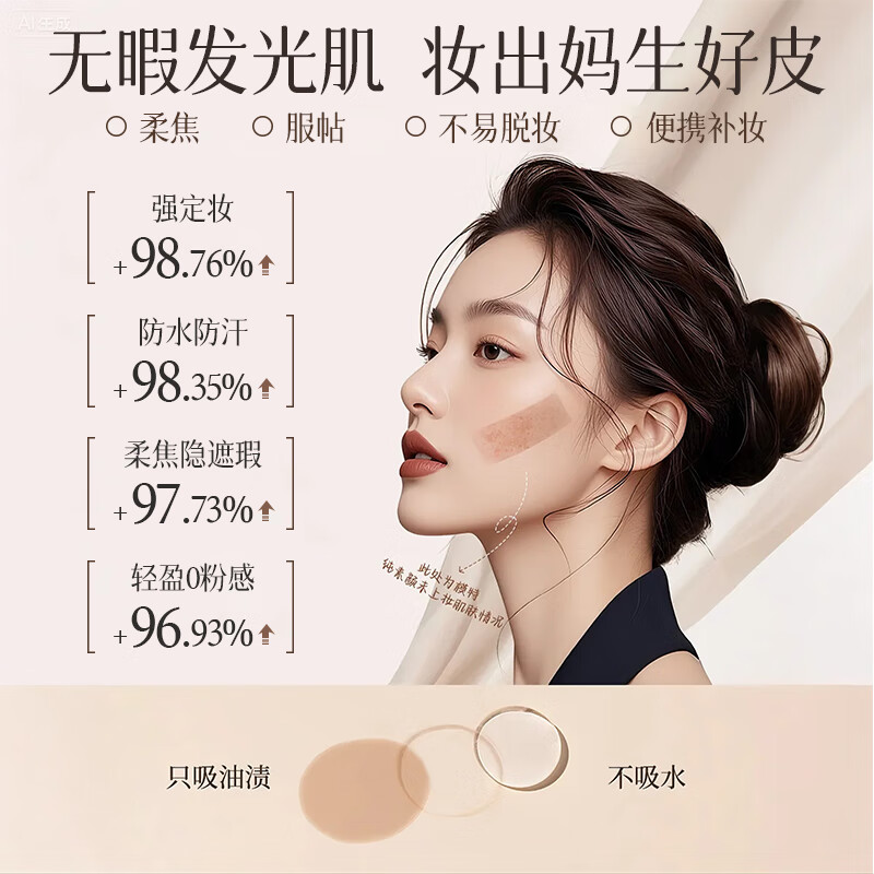 Beauty Talisman loose powder to set makeup, clear, oil-controlling, waterproof, sweat-proof, not easy to remove makeup, concealer, contouring, non-removing makeup, oily skin powder, transparent color