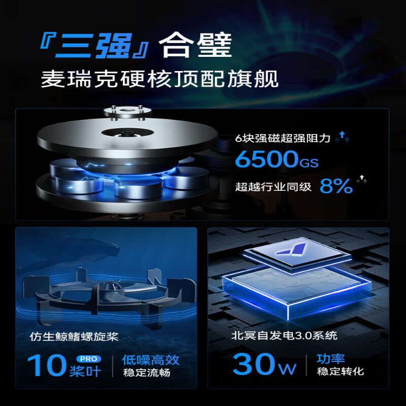 Merrick 950 rowing machine household foldable hydromagnetic dual-resistance multi-functional intelligent aerobic fitness equipment self-generating folding-North American red oak bionic whale fin propeller blade-strong magnetic resistance