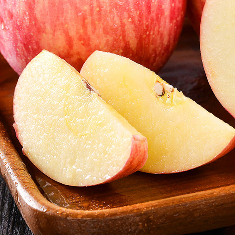 Jingxiansheng Shandong Yantai Red Fuji Apple 5 catties single fruit 80-85mm fresh fruit direct from the source with free shipping