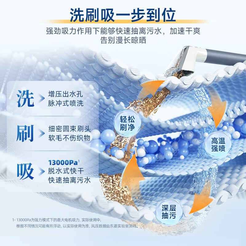 Donlim fabric cleaning machine, high-temperature steam cleaning machine, mite and sterilization spray and suction integrated sofa, carpet, mattress and curtain cleaning machine, first generation DL-6906 single machine