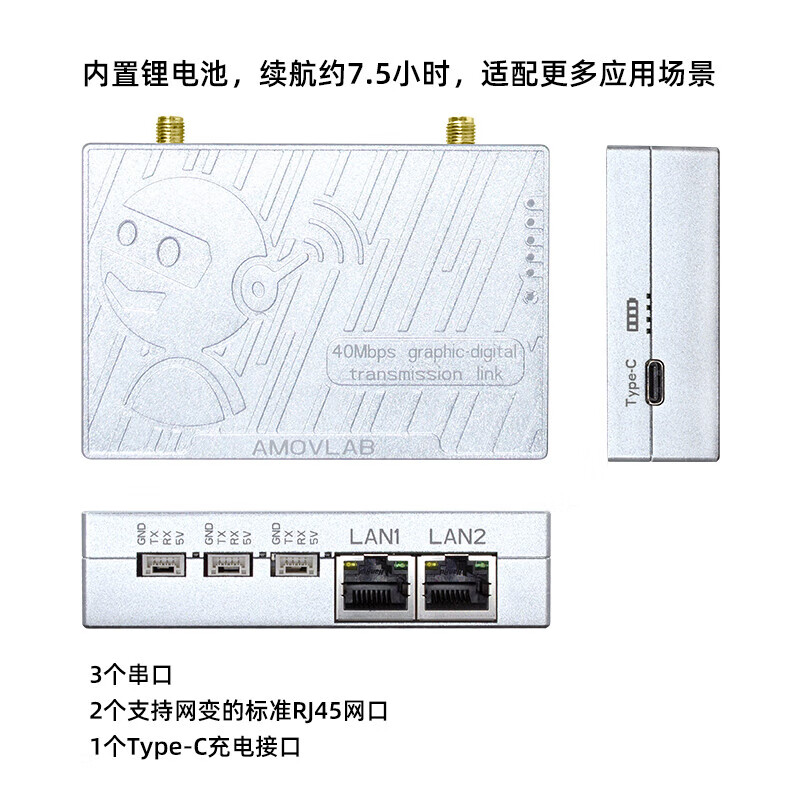 Lingle Intelligent Equipment 2.4G Image and Data Transmission Module LQ UAV Star Mesh Network 3km SUBS Remote Control Network LQ3 Base Station