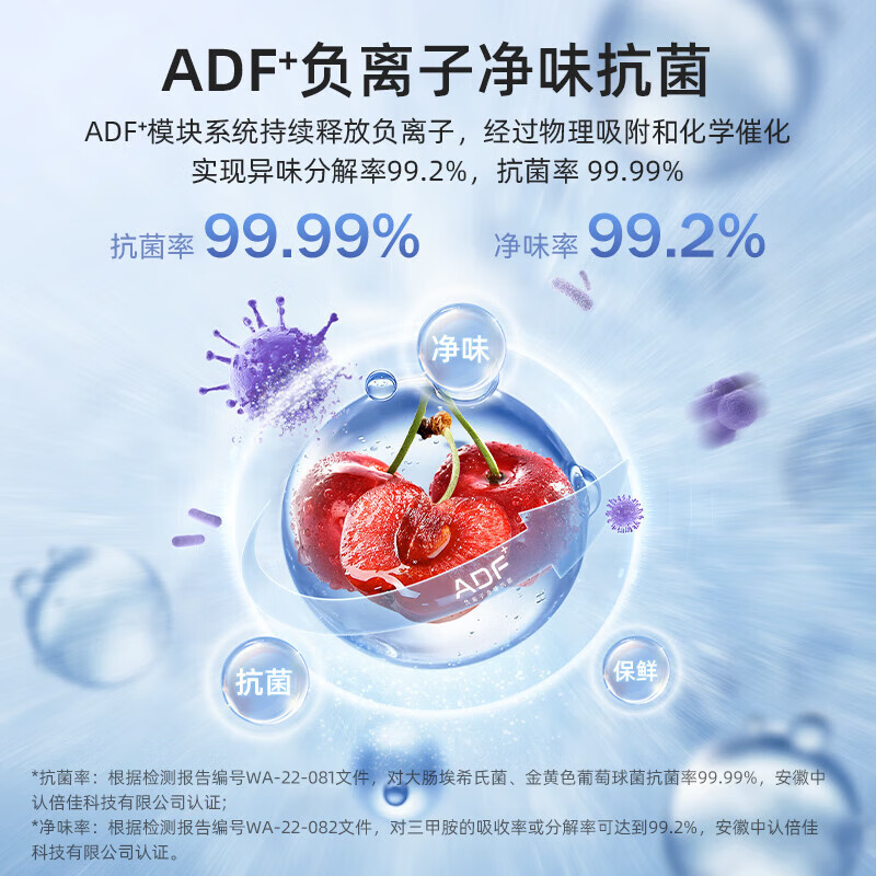 Meiling refrigerator 551 liter French style multi-door four-door large capacity dual frequency conversion first-class energy efficiency air-cooled frost-free storage unit BCD-551WFP9CX