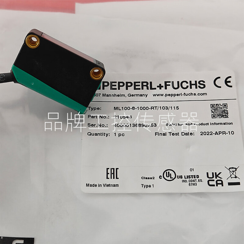 Original Pepperl+Fuchs photoelectric switch ML100-8-H-250-RT/103/115 1000 MV100 55/10 ML100-8-1000-RT/102/1151