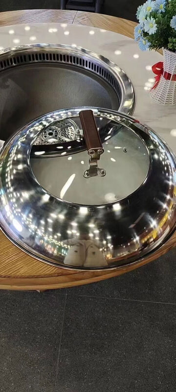 Fantasy glass combination cover ground pot chicken iron pot stew visible lid steam pot lid wooden handle pot lid single shot 56 wooden handle combination lid