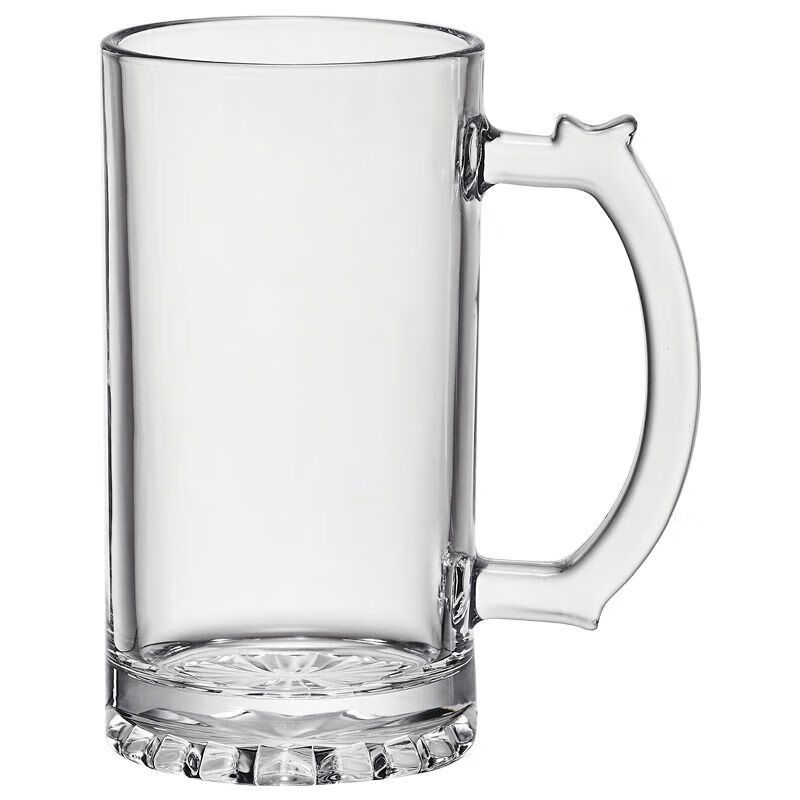 Vinoa 500ml beer mug with handle copywriting draft beer mug Internet celebrity barbecue restaurant glass new style engraving large capacity Tell Lao Mo I want to drink